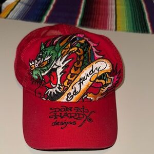 Ed Hardy Red Dragon Cap
